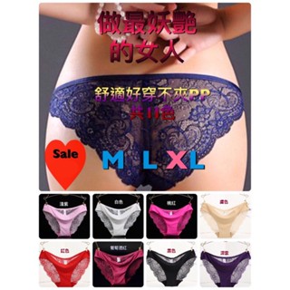 拜金的店 性感內褲 蜜月假期 冰絲 歐美 女內褲 維多利亞 一片無痕 三角褲 性感內褲( M L XL號) 共11色現貨