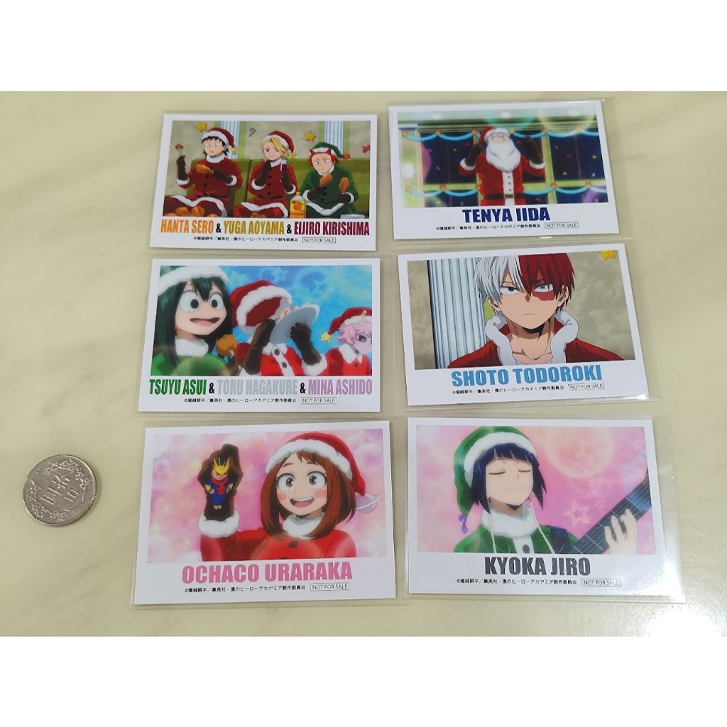 [睡睡蛙小池] 我的英雄學院 拍立得 餅卡 食玩卡 相卡 聖誕節 轟焦凍 耳郎響香 麗日御茶子 蛙吹梅雨 切島銳兒郎
