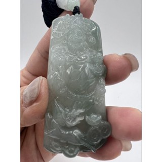 (☀️附證書☀️)天然翡翠-冰財神吊飾項鍊
