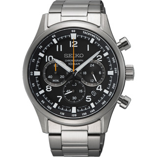 SEIKO 精工時尚運動三眼計時藍寶石男錶 SSB447P1/43mm)