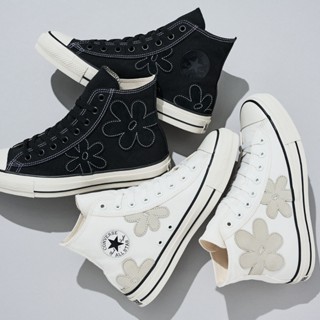 KNS日本限定 ❙ Converse ALL STAR ® 麂皮小花拼接 高筒帆布鞋 SUEDEFLOWER HI