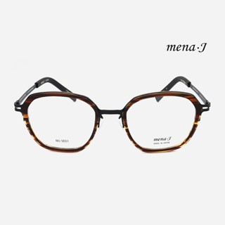 mena.J MJ-5031 日本工藝手工設計｜商務復古款方形眼鏡框 男生女生品牌眼鏡框【幸子眼鏡】