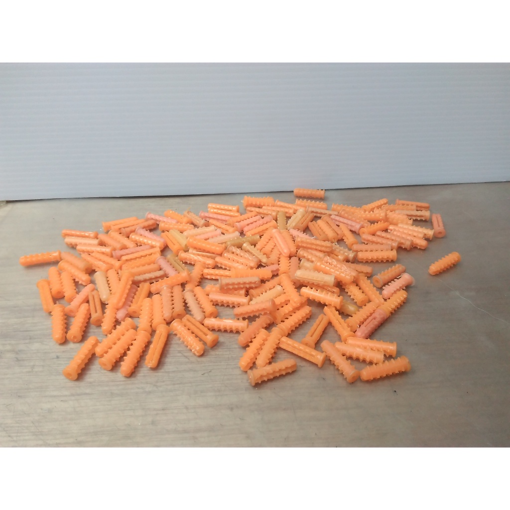 塑膠壁虎 膨脹螺絲套 30入膨脹管膨脹套 6*21mm壁栓 PVC套 木工五金水電系統櫃五金材料