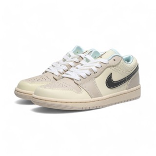 NIKE WMNS AIR JORDAN 1 LOW SE 奶油編織 米色 女 HQ3440-101