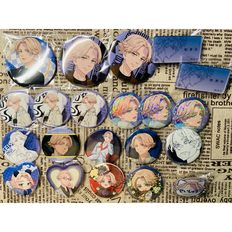 1/30更新 東京復仇者 東卍 乾青宗 乾 可可 半間修二 徽章原畫吊飾軟膠 大徽章 名札 立牌 一番賞