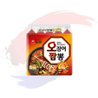 【韓國忠清南道】韓國 農心 NONGSHIM 魷魚海鮮風味麵（4入）魷魚炒碼麵 炒碼麵 海鮮麵 海鮮 泡麵 魷魚