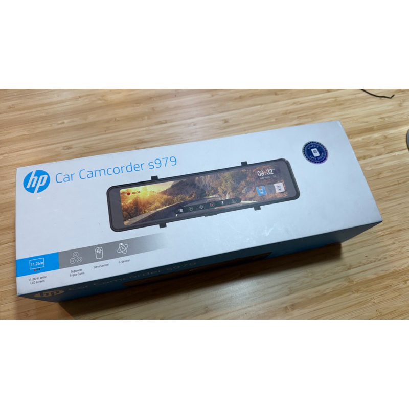 （二手）HP S979前後雙錄+GPS測速電子後視鏡