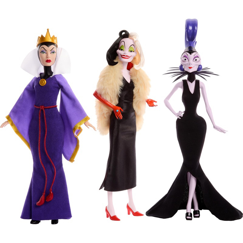 💜現貨在台不用等🇺🇸美國 迪士尼 正版 反派 白雪公主 壞皇后 101忠狗 庫伊拉 變身國王 伊絲瑪 人偶 娃娃