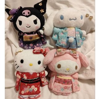 🎉臺灣出貨🎉日本帶回 限定款東京正版三麗鷗Hellokitty和服吊飾娃娃 酷洛米娃娃 美樂蒂大耳狗娃娃 交換禮物