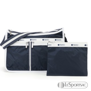 LeSportsac - Standard 雙口袋A4大書包-附化妝包 (深藍/撞色款) 7507P C466