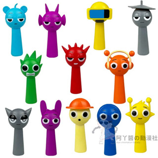 臺灣發貨/免運 節奏盒子 Sprunki Plush 一套十二個 多規格選購 節奏盒子手辦公仔 西蒙傑文音樂遊戲周邊模型