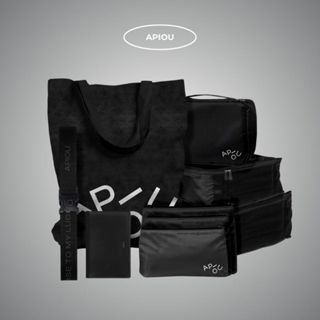 APIOU 新年出遊必備組合 環保購物袋 護照套 行李束帶 旅行收納六件組