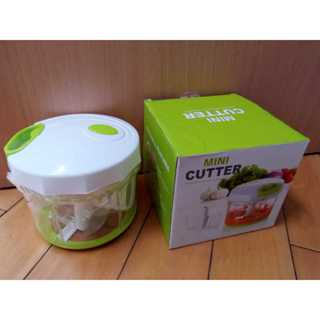 MINI CUTTER 小旋風料理機 手拉切碎器 全新未使用(白) (外盒有水痕)廚房小物