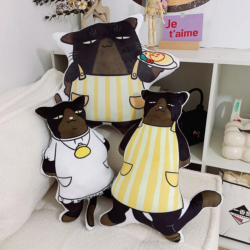 能幹的貓今天也憂郁 貓咪玩偶 毛絨玩偶 貓咪抱枕 貓咪公仔 福澤幸來諭吉 禮物 交換禮 客製化抱枕 客製化玩偶 貓咪