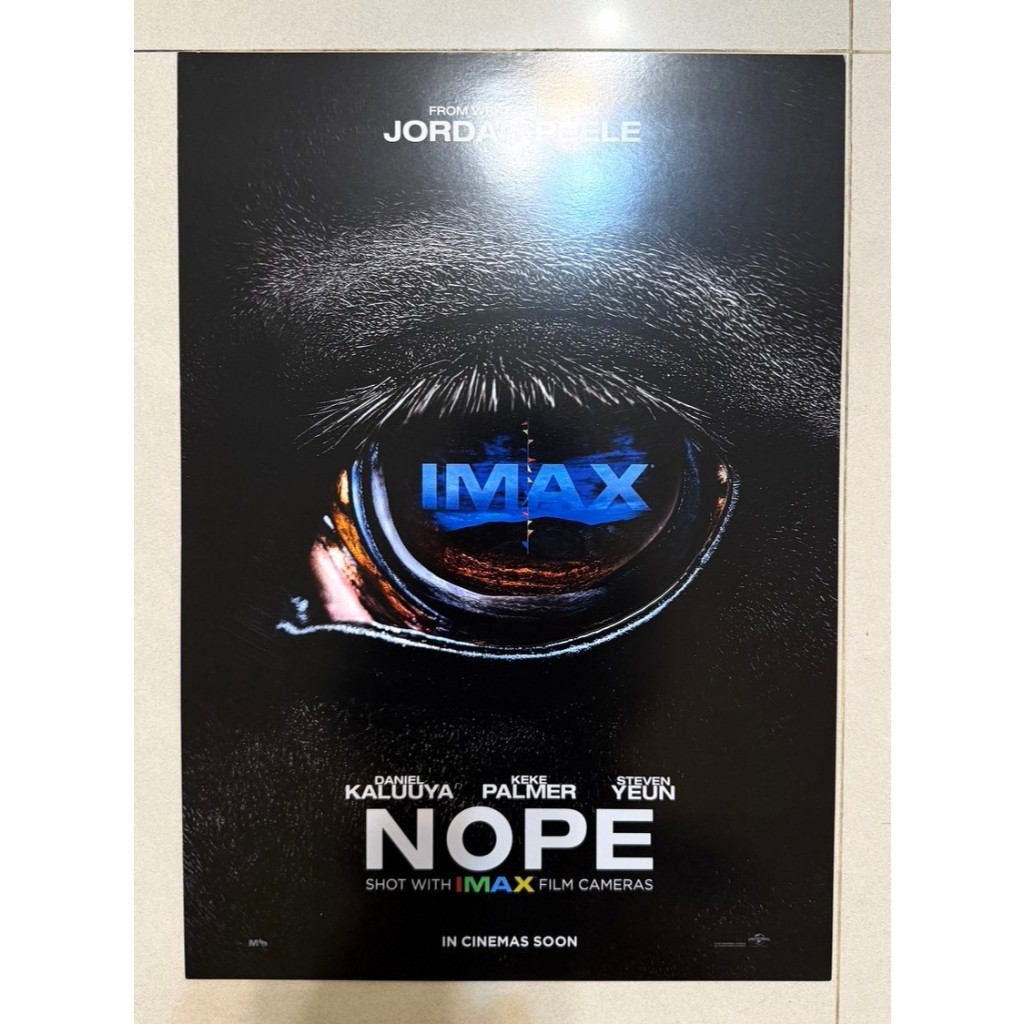 【不 ! NOPE】IMAX 電影 海報 喬登 威秀 影城 正版 限定 周邊 明信片 裱框 外星人 逃出絕命鎮 黑人