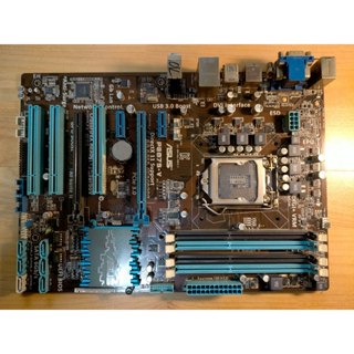 A.1155主機板-華碩P8B75-V DDR3雙通道 i7 i5 i3 PCI E USB3.0 iGPU直購價580