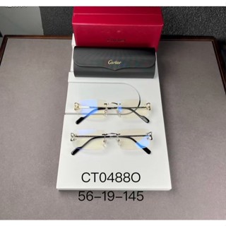【現貨】麗睛眼鏡【Cartier 卡地亞】可刷卡分期 CT0488O 金色 光學眼鏡 無邊眼鏡 無邊鏡架