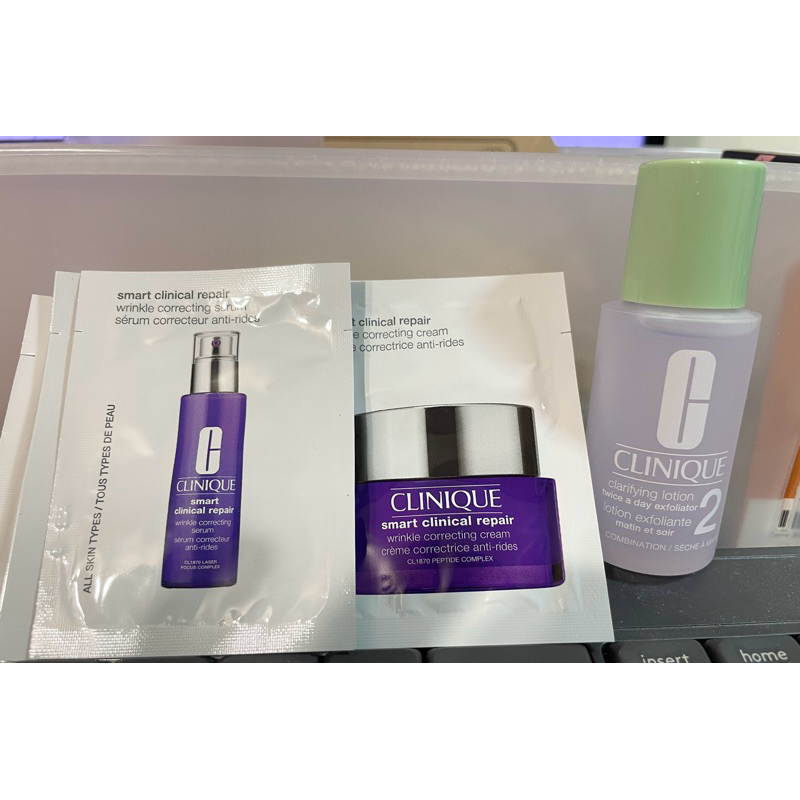 CLINIQUE 倩碧 潔膚水2號 天才激光超緊緻活膚霜 修護煥膚精華 水磁場 保濕凝膠 淨白淡斑精粹 小樣 旅行組