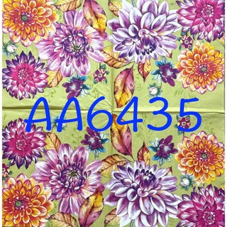 波弟彩繪拼貼/蝶谷巴特餐巾紙/AA6435美麗花花
