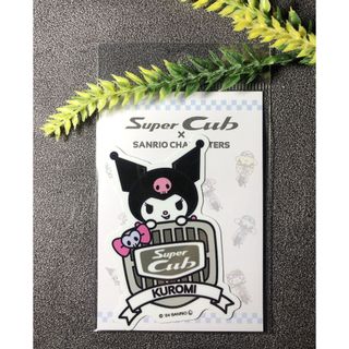 (現貨)日本製_ Super Cub x三麗鷗聯名造型貼紙_酷洛米_Kuromi_本田小狼_日本防水貼紙_行李箱貼紙