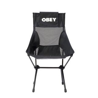 BIW⌁ OBEY X Helinox 聯名 Sunset Chair 輕量戶外高腳椅 韓國 露營椅 黑色