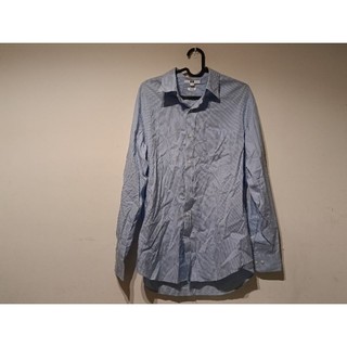 二手UNIQLO藍白條紋襯衫