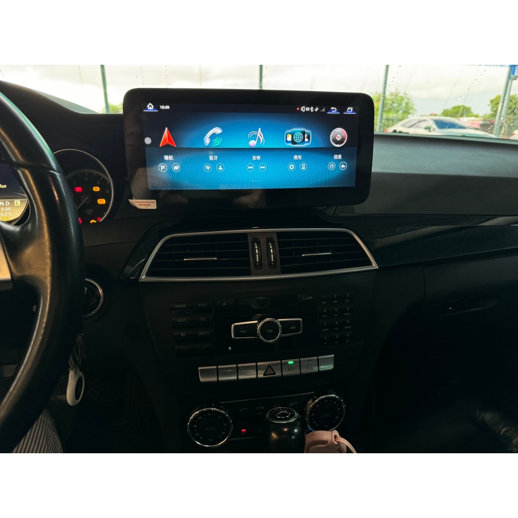 Benz W204 W205 GLC C250 C200 C180 12.3吋Android 安卓版螢幕主機導航USB
