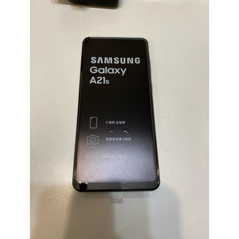三星 Samsung A21s 64G 藍色 中古機 二手 盒裝 全新耳機