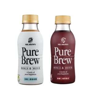 【KU漾生活館】伯朗Pure Brew 350ml 拿鐵咖啡 美式咖啡 無糖 咖啡 伯朗 新包裝