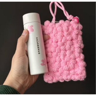 星巴克starbucks櫻花春綻不鏽鋼保溫杯➕毛線包