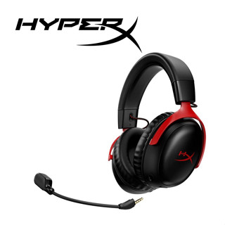 HyperX Cloud III Wireless颶風3 無線電競耳機-黑紅 (77Z46AA)