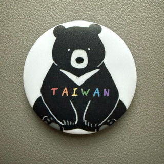 臺灣黑熊 taiwan彩虹 婚姻平權 胸章 徽章 別針 同志遊行 同性戀 gay LGBTQ+