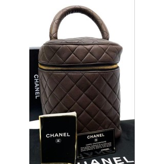 法國香奈兒 Chanel 菱格紋真皮水桶手拿包