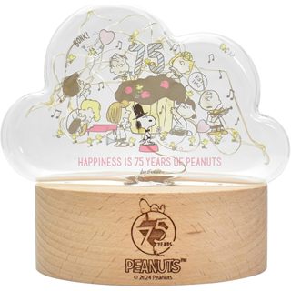 💖啾啾💖現貨 75週年限定 日本正品 Snoopy PEANUTS 史努比 LED 燈 夜燈 雲朵燈