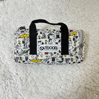 日系史努比 Snoopy 卡通可愛小學生筆袋 個性創意波士頓包造型大學生文具盒 二手