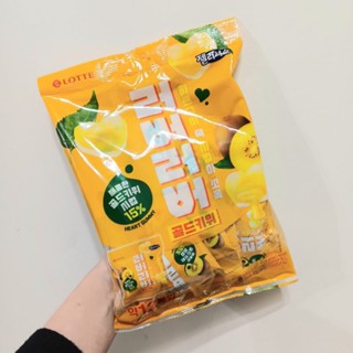 韓國 LOTTE 樂天 心形夾心軟糖 黃金奇異果 204g (一袋12入) 現貨 愛心軟糖