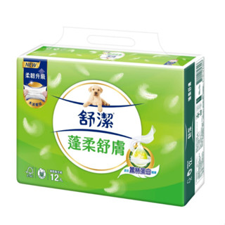 舒潔蓬柔舒膚抽取衛生紙FSC 100抽 x 12 x 1包 【家樂福】