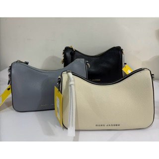 MARC JACOBS 牛皮荔枝紋拉鍊肩背 斜背二用鎖頭包