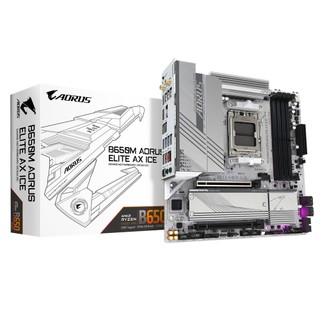 GIGABYTE技嘉 B650M AORUS ELITE AX ICE【M-ATX/AM5腳位】主機板