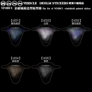 【硬漢六輪精品】 SYM MMBCU 158 / 2025 改款 MMBCU158 曼巴 風鏡造型貼 (版型免裁切 彩貼