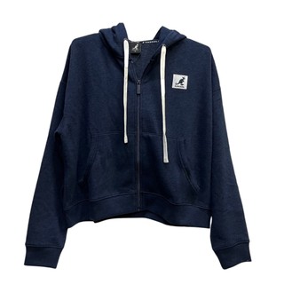 KANGOL 女款 連帽 刷毛外套 深藍 6352140480