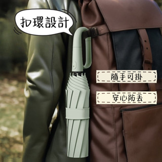 【雨具】環扣自動傘 晴雨傘 遮陽傘 雙人加大傘面防風傘 折疊傘 握把雨傘 全自動勾環雨傘 20骨雨傘 大雨傘