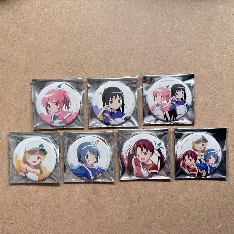 日版 魔法少女小圓 劇場版 新編 叛逆的物語 鹿目圓 曉美焰 巴麻美 美樹沙耶香 佐倉杏子 油漆 徽章 胸章