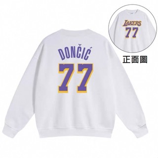 🔥唐西奇Luka Doncic東契奇長袖純棉T恤上衛衣🔥NBA球衣湖人隊獨行俠隊小牛運動圓領衣服棉T大學T男T籃球衣B7