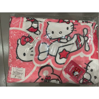屈臣氏海灘巾+毛巾 HeLlo KITTY 聯名款藍色粉色