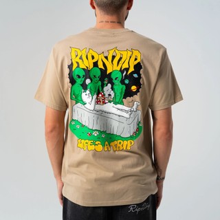 RIPNDIP HARVEST TEE 卡其色 短袖T恤 中指貓 台灣總代理-ALL