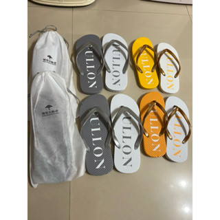墾丁福容飯店夾腳拖鞋 全新男灰白（約28公分）女黃白（約 25公分）女橘白（約25公分）