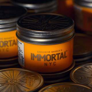 Immortal NYC 經典髮油【高黏度/持久定型】紐約理容品牌 復古西裝頭 造型不硬脆 可重塑 水洗式不黏膩