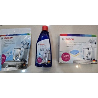 Bosch洗碗機專用清潔組／30入錠+500ml光潔劑+1kg軟化鹽／效期新／全新品／現貨