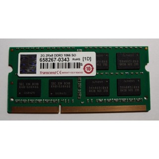 【 Transcend 創見 筆記型電腦記憶體】2GB DDR3 1066